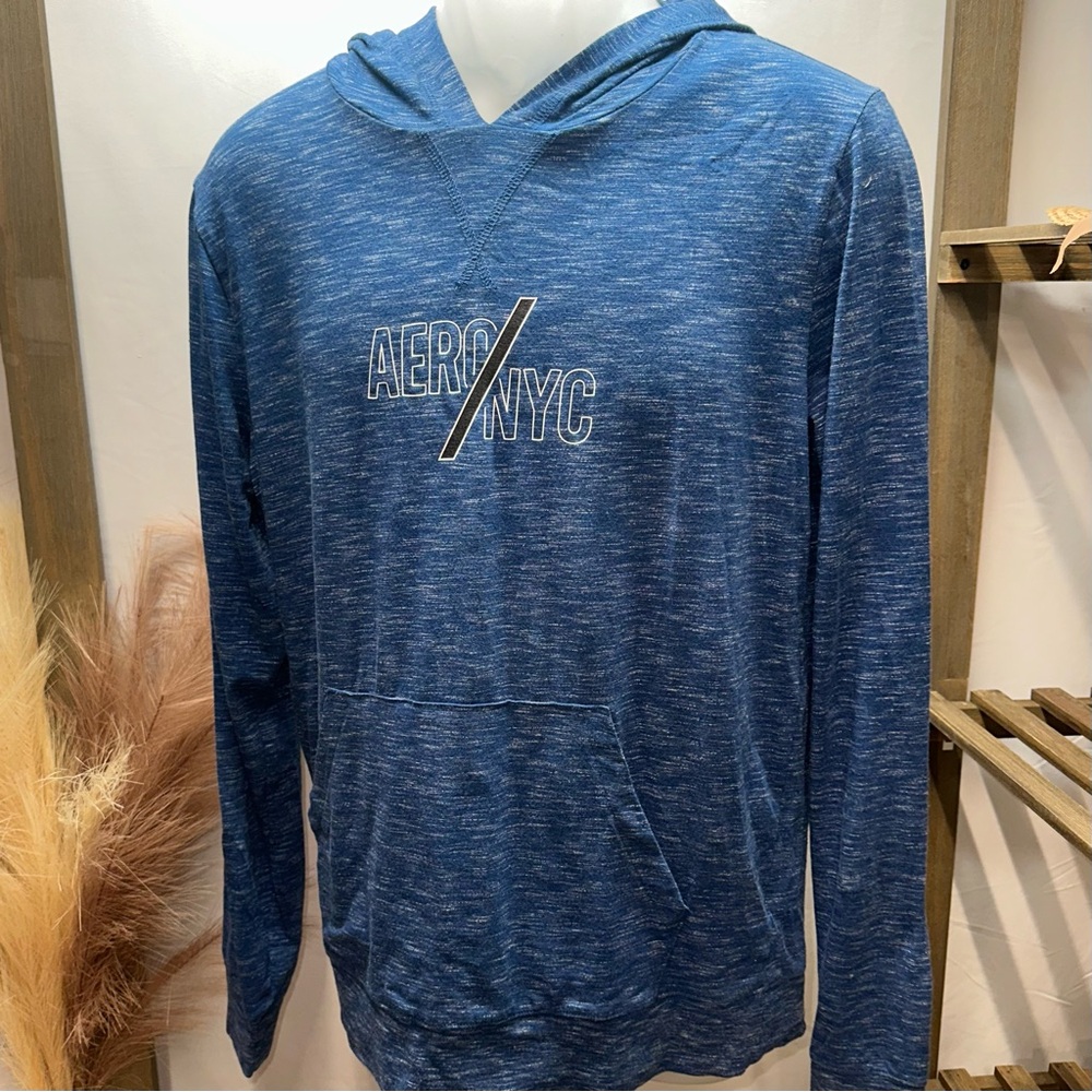 Aeropostale Blue Graphic Hoodie
